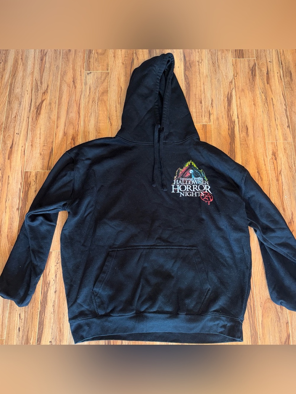 Universal Halloween Horror Nights Black Pullover Hoodie 2024 size 2XL